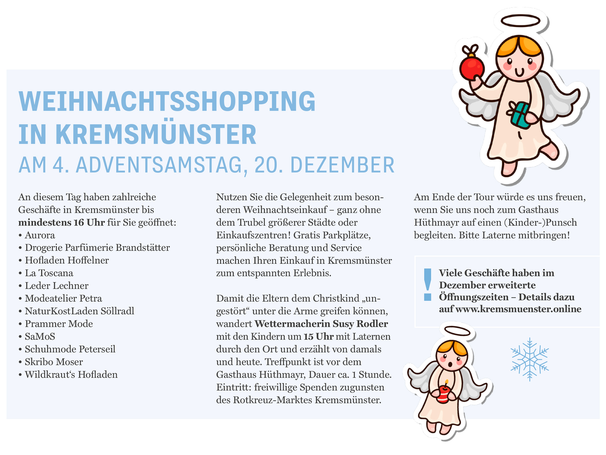 Entspannt einkaufen!