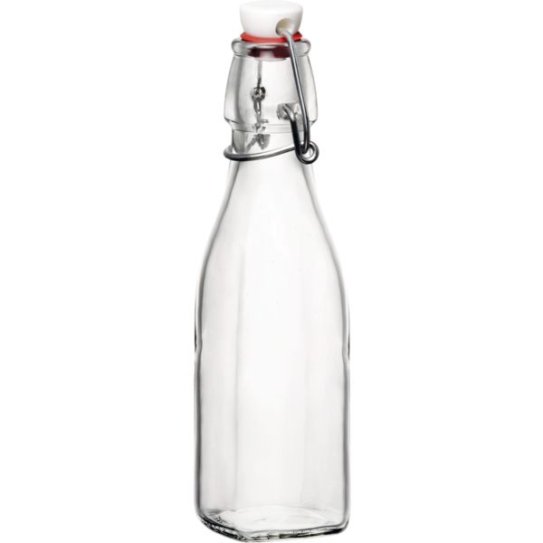 4-Kant Flasche mit Bügelverschluss 250 ml - kremsmuenster.online