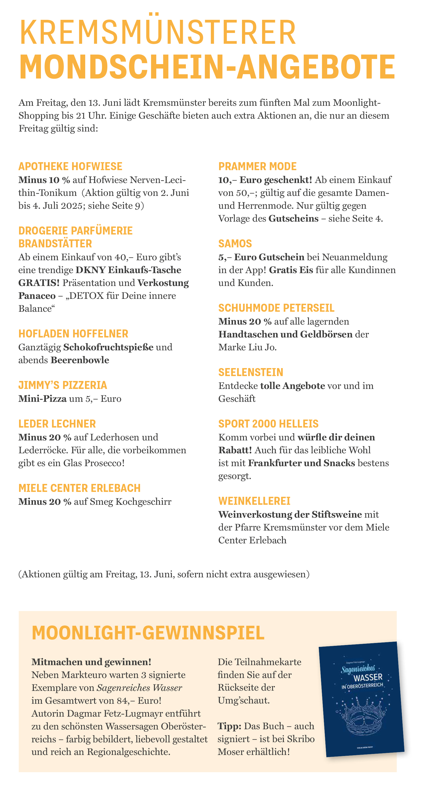Kremsmünsterer Mondschein-Angebote