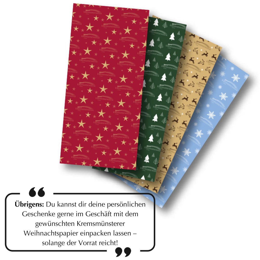 Geschenk verpacken Kremsmünsterer Design
